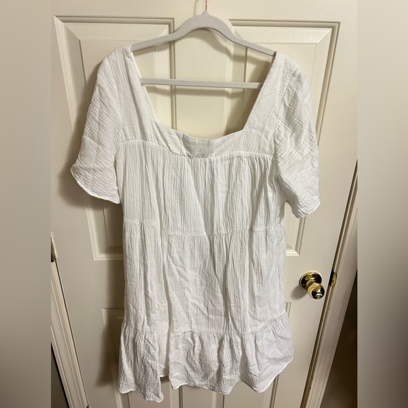 Rails Guazy Tiered Lined Dress In Valentina White Size XL - Picture 1 of 7